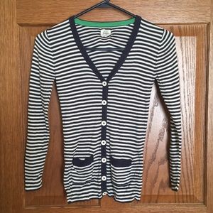 Mini Boden striped 9-10 girls cardigan